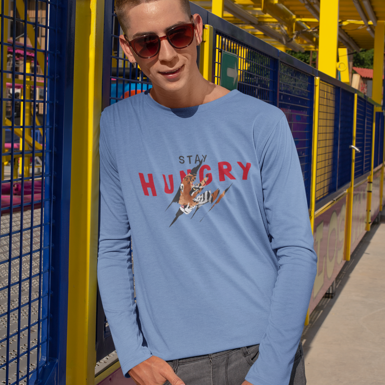 Men Ultra Cotton Long Sleeve sreetwear Tee