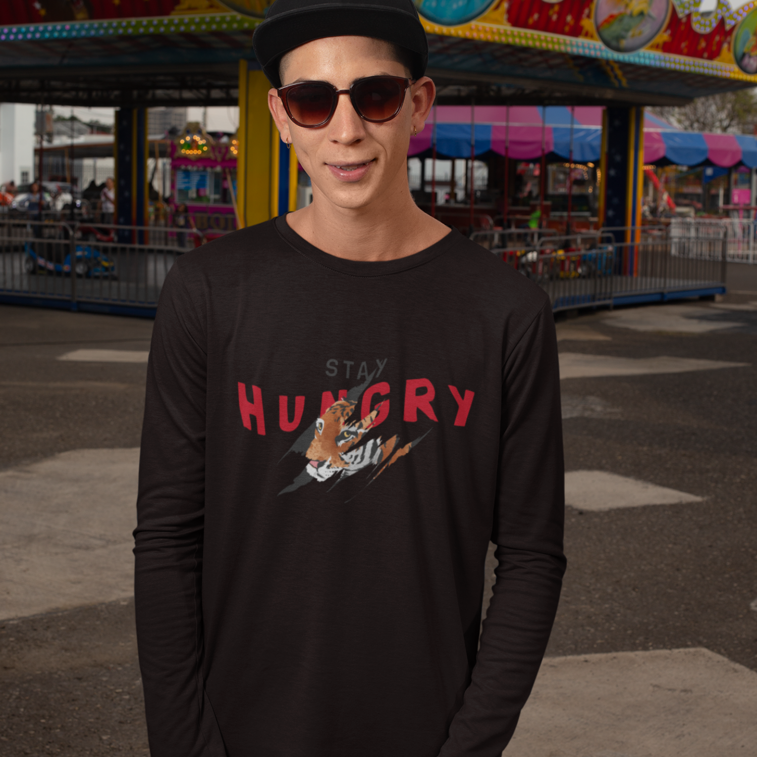 Men Ultra Cotton Long Sleeve sreetwear Tee