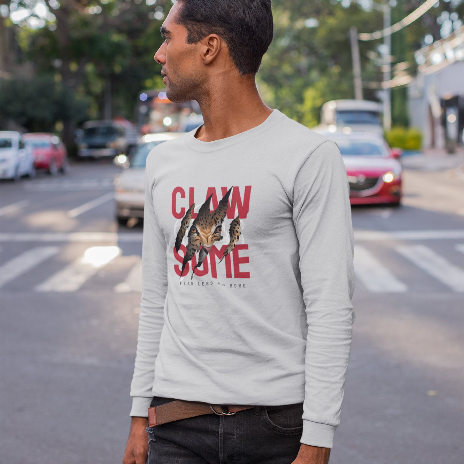 Men Ultra Cotton round neck classic fit Long Sleeve street wear Tee