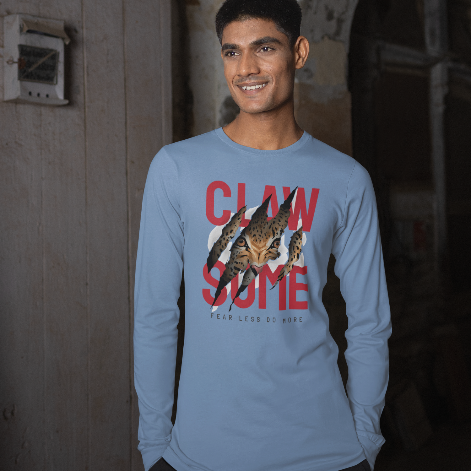 Men Ultra Cotton round neck classic fit Long Sleeve street wear Tee