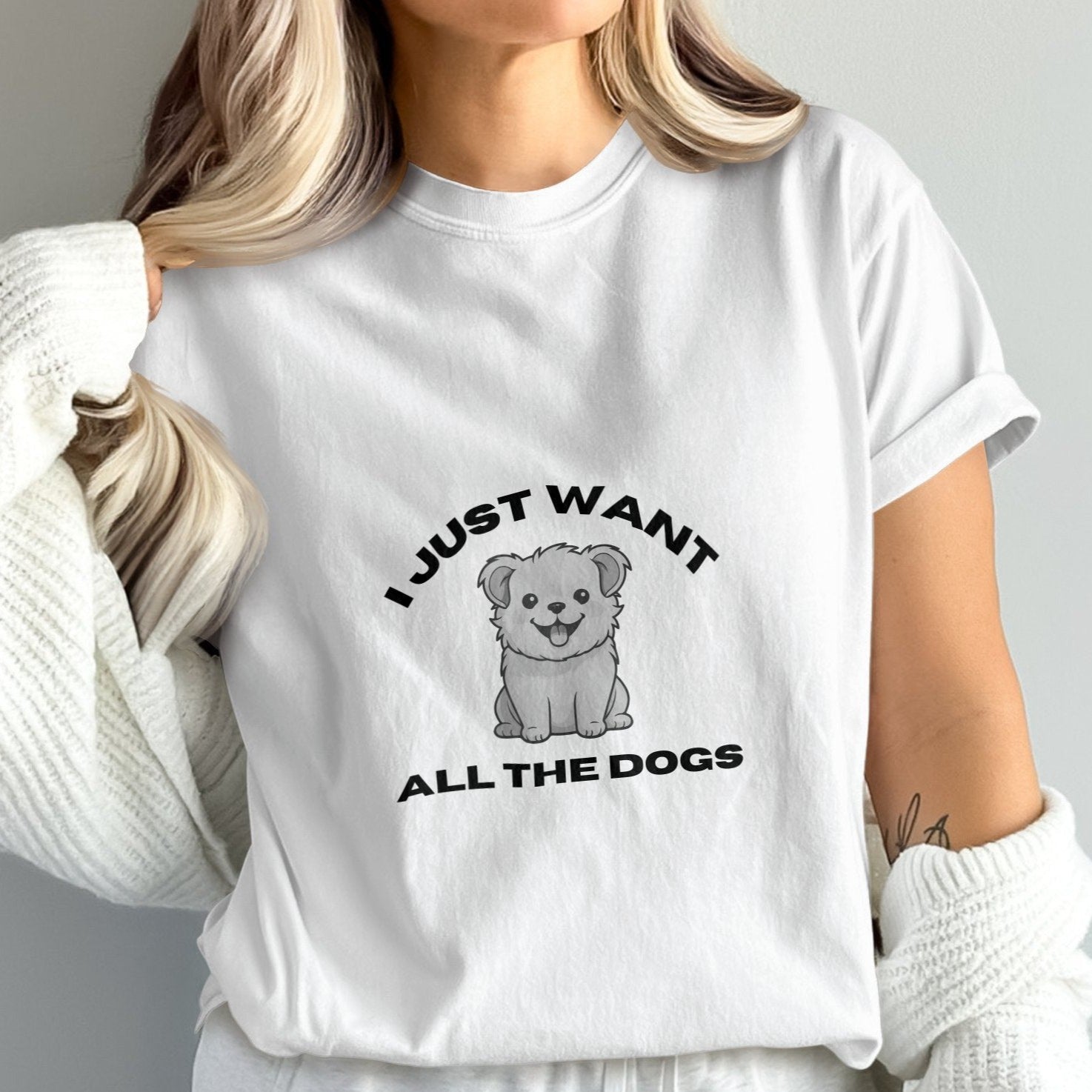 Round neck slim fit,short sleeve T-Shirt for dog/ pet lovers men women.