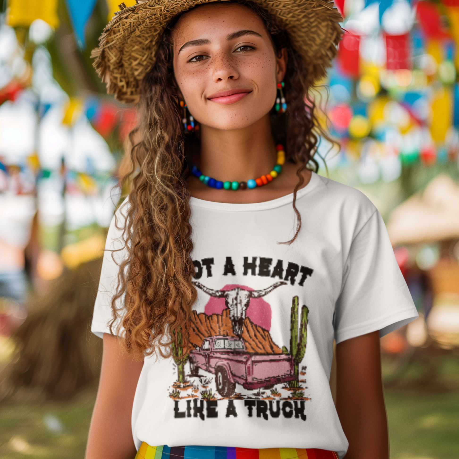 Western design round neck slim fit T-Shirt men Women