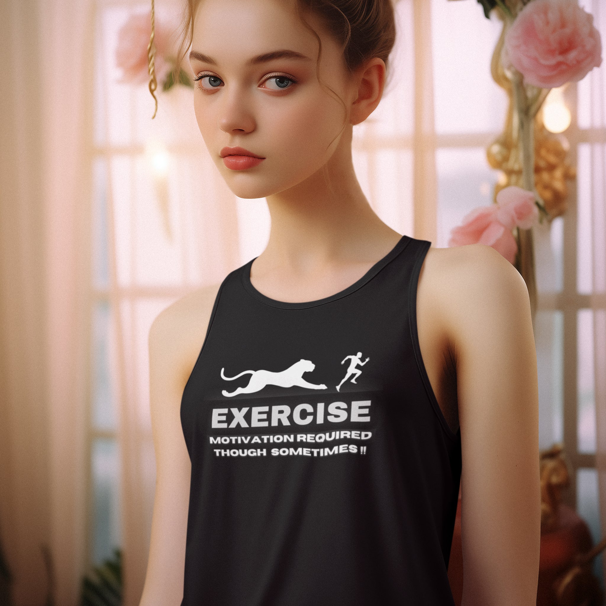 Exercise Women's Racerback slim fit Tank Top.