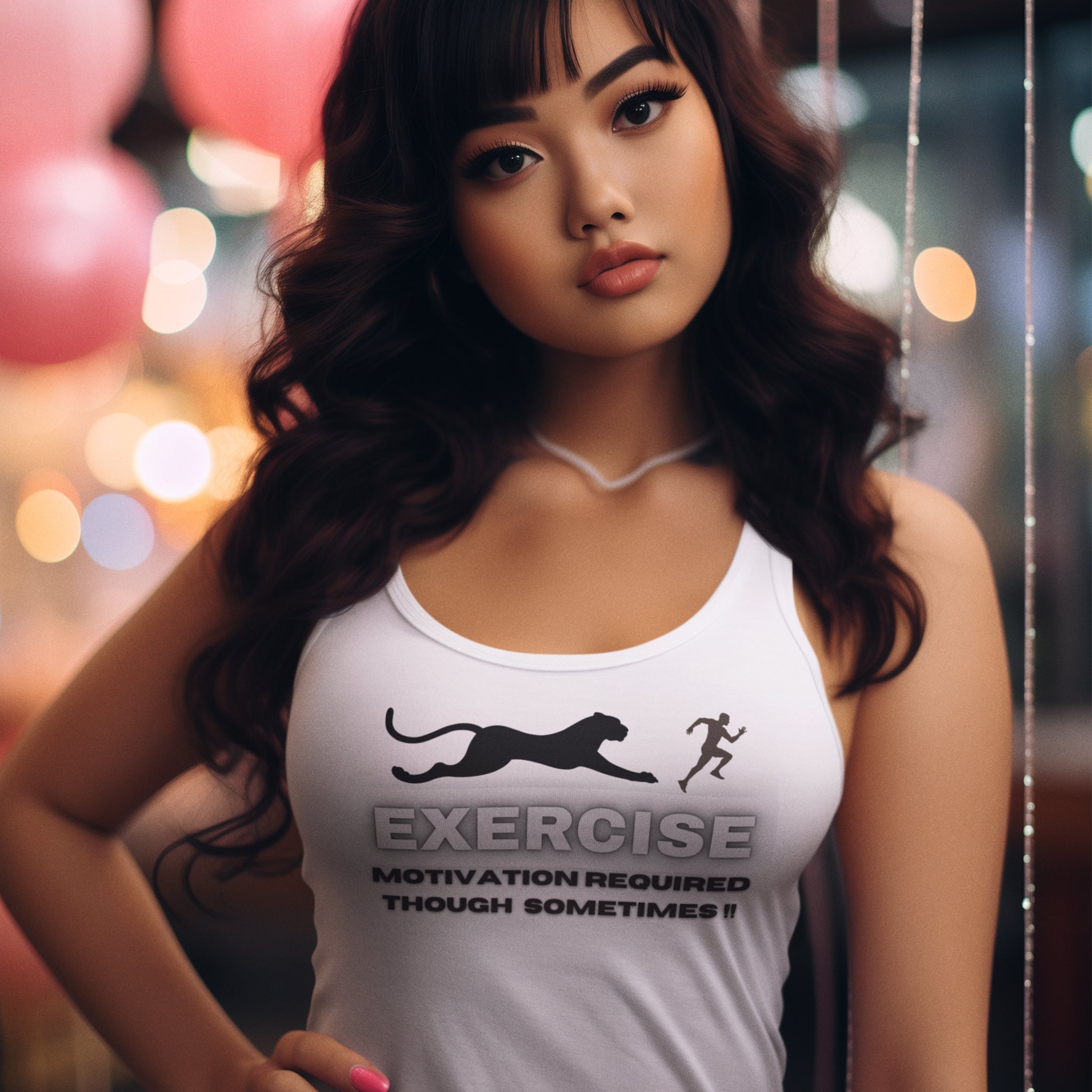 Exercise Women's Racerback slim fit Tank Top.