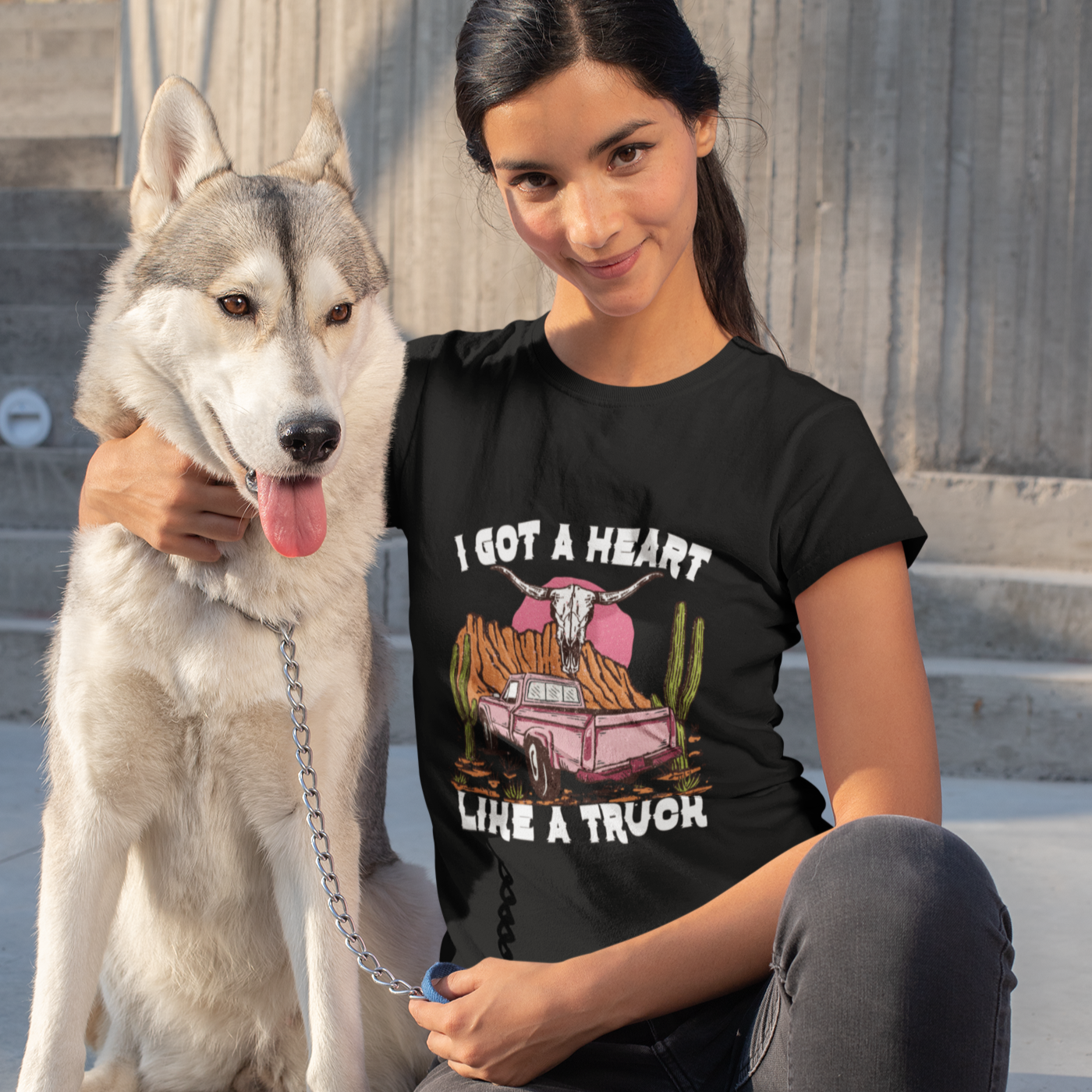 Western design round neck slim fit T-Shirt men Women