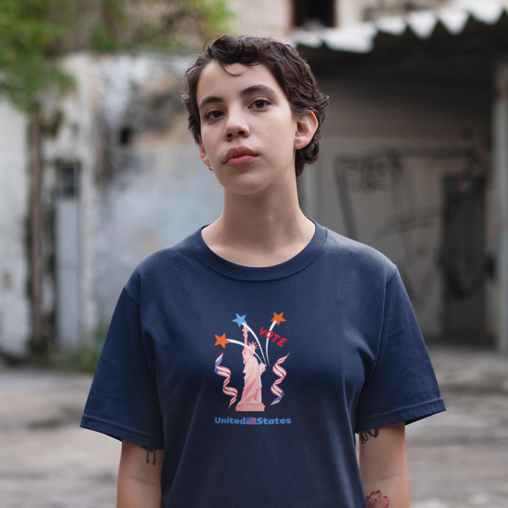 Vote America round neck classic fit T-Shirt for Women