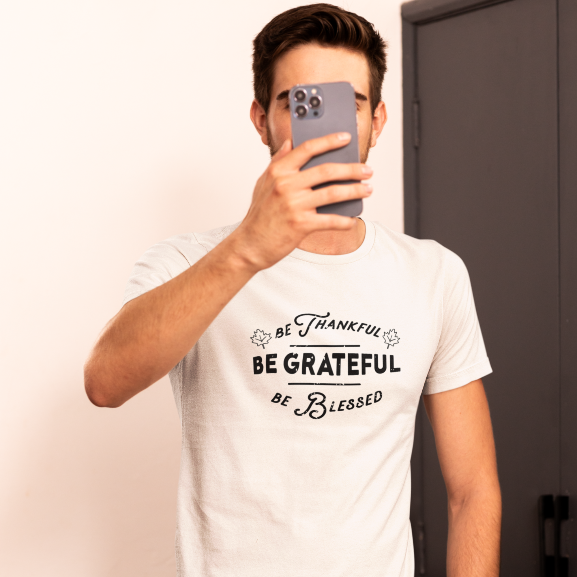 Men Thanksgiving special half sleeve round neck Tee