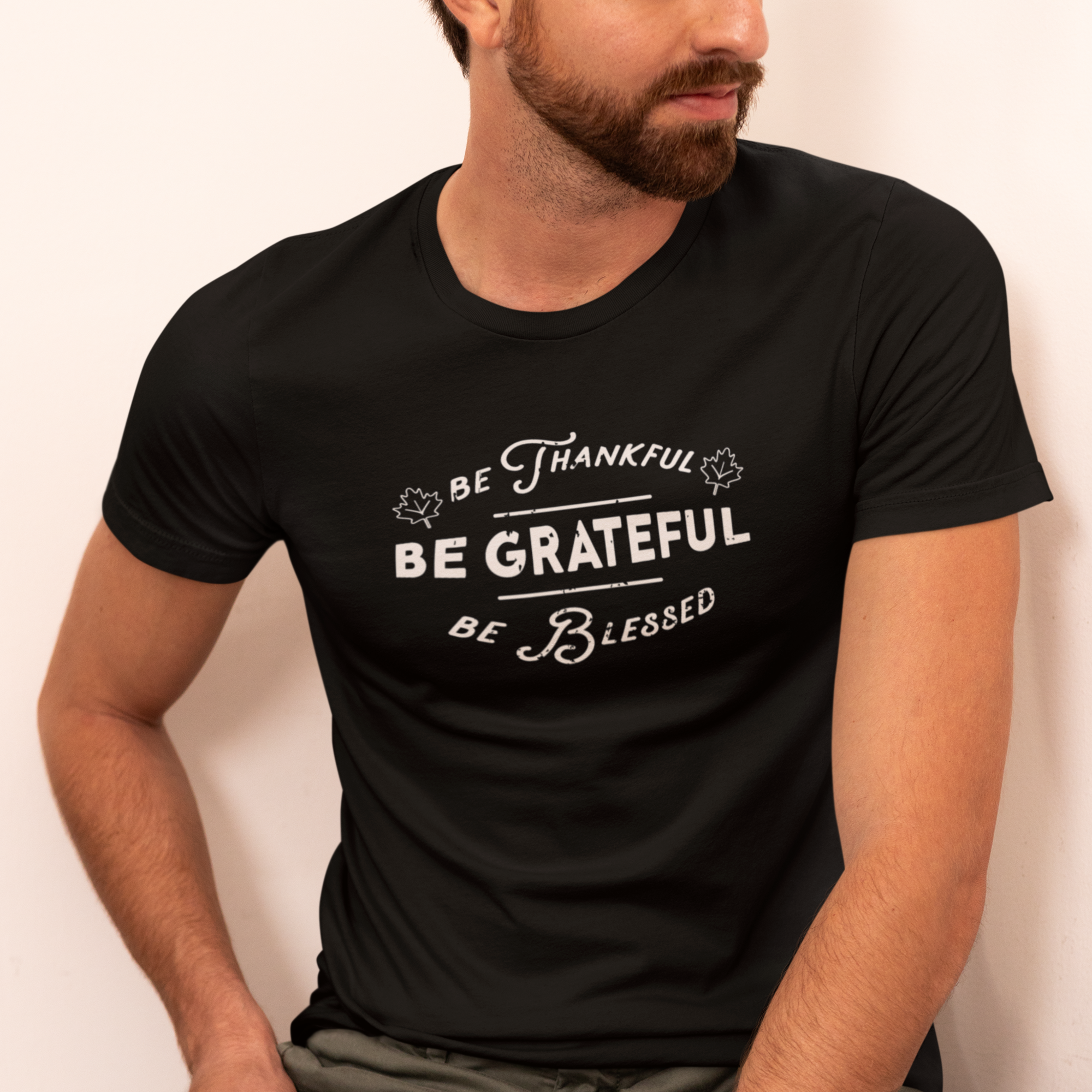Men Thanksgiving special half sleeve round neck Tee