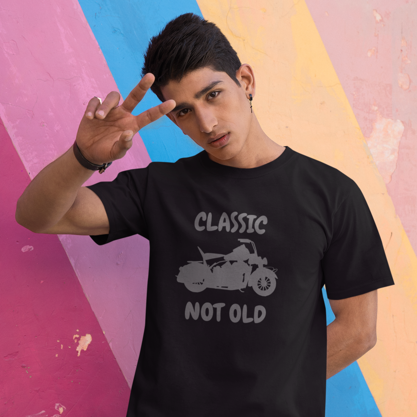 Men bike racing special graphic printed ultra-Cotton Tee