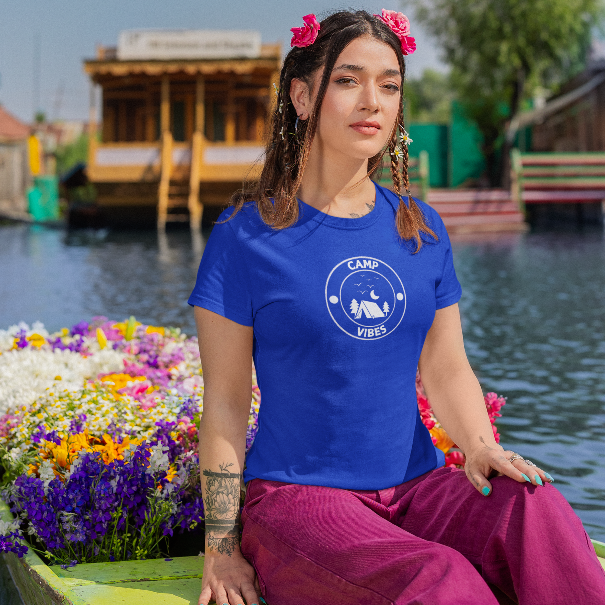 Camping mood classic fit round neck T-Shirt men Women