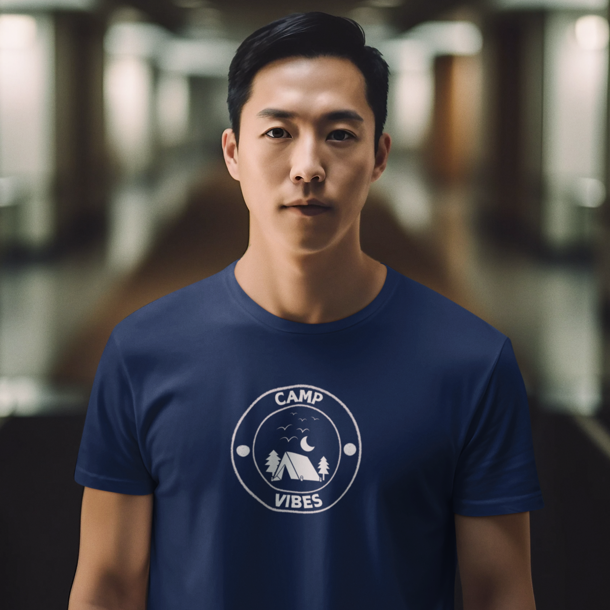 Camping mood classic fit round neck T-Shirt men Women