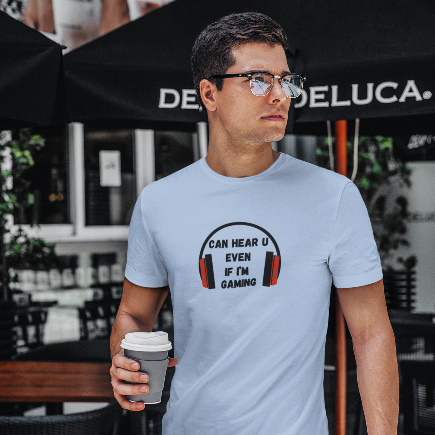 Men gaming special half sleeve round neck T-shirt