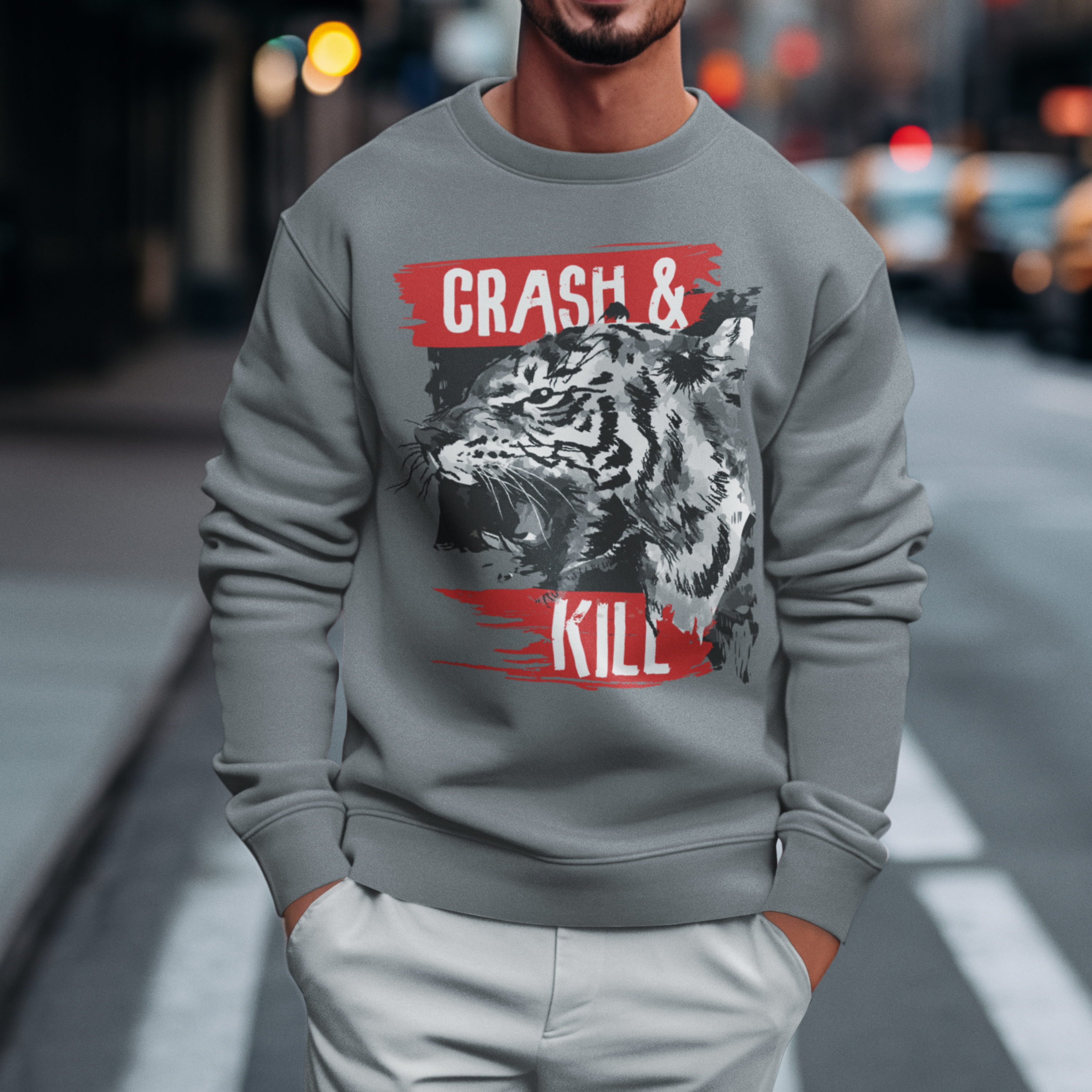 Street wear Round neck oversized Sweatshirt for Men