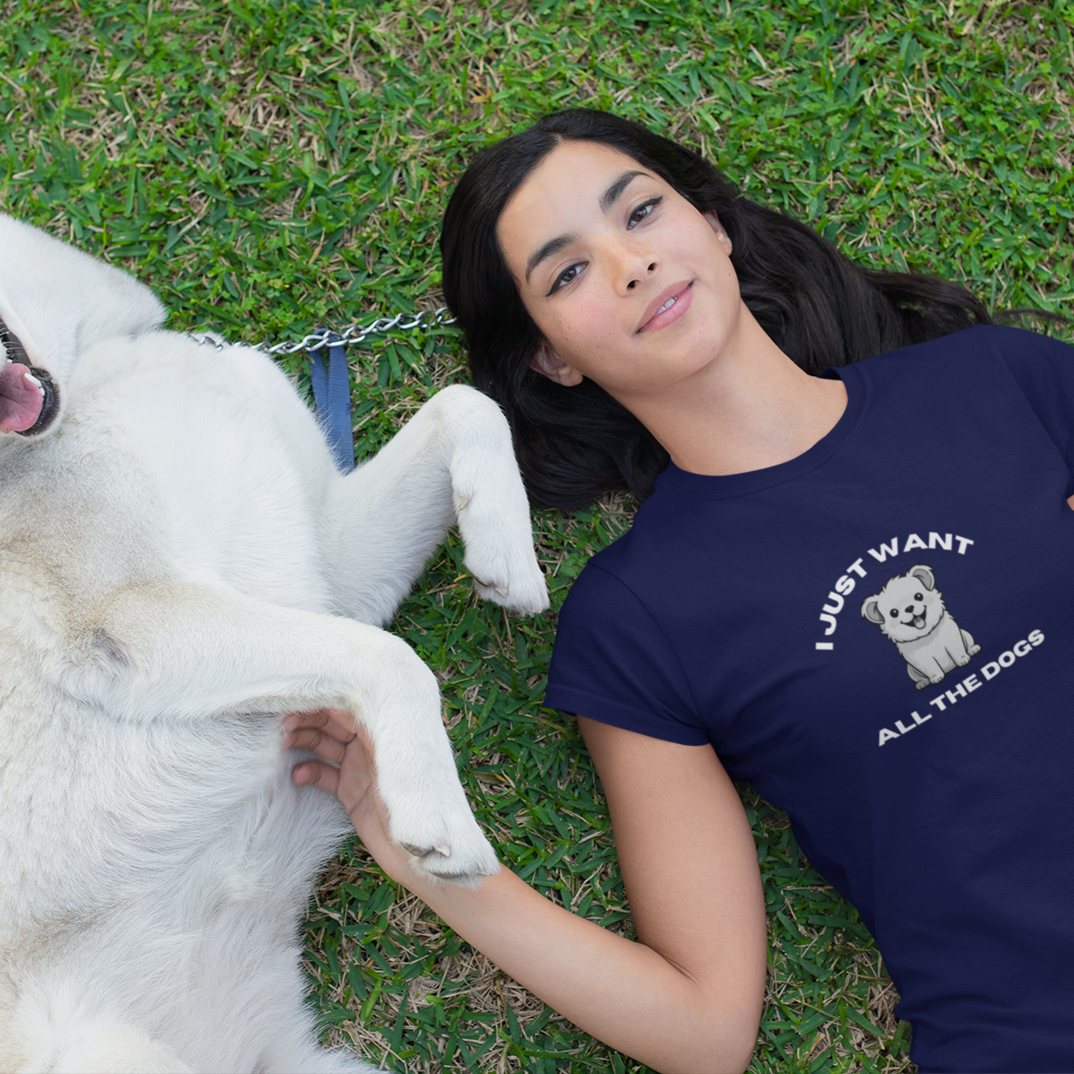 Round neck slim fit,short sleeve T-Shirt for dog/ pet lovers men women.
