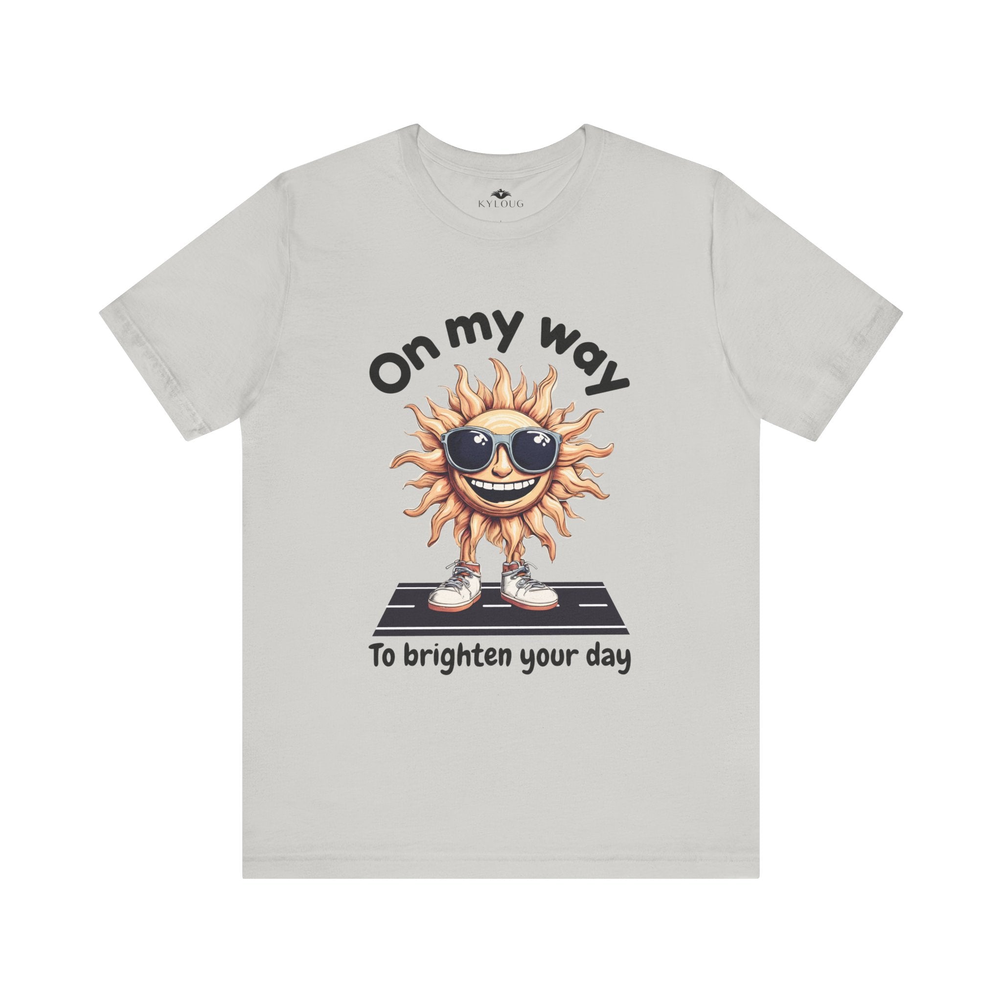 Summer shine print round neck men women summer T-Shirt