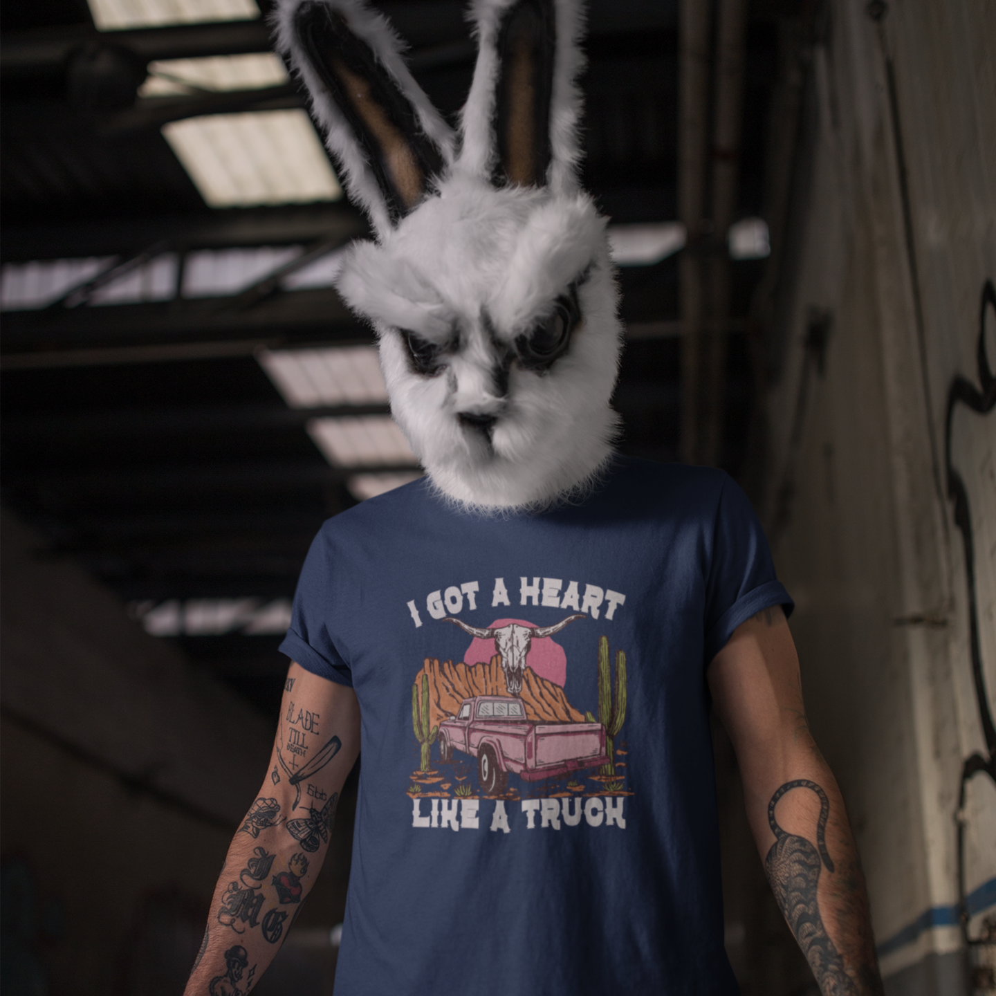 Western design round neck slim fit T-Shirt men Women