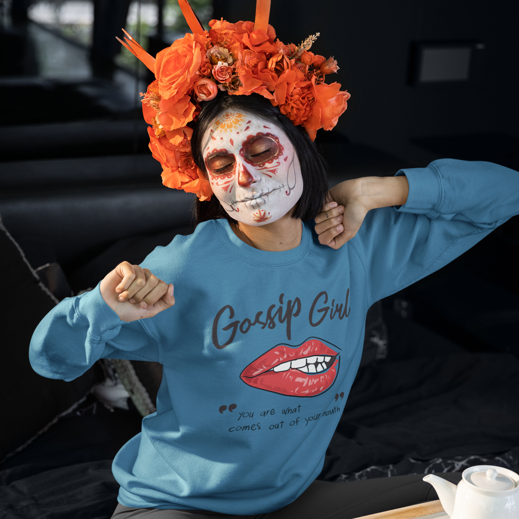 Round neck oversized Sweatshirt for women streetwear Styled