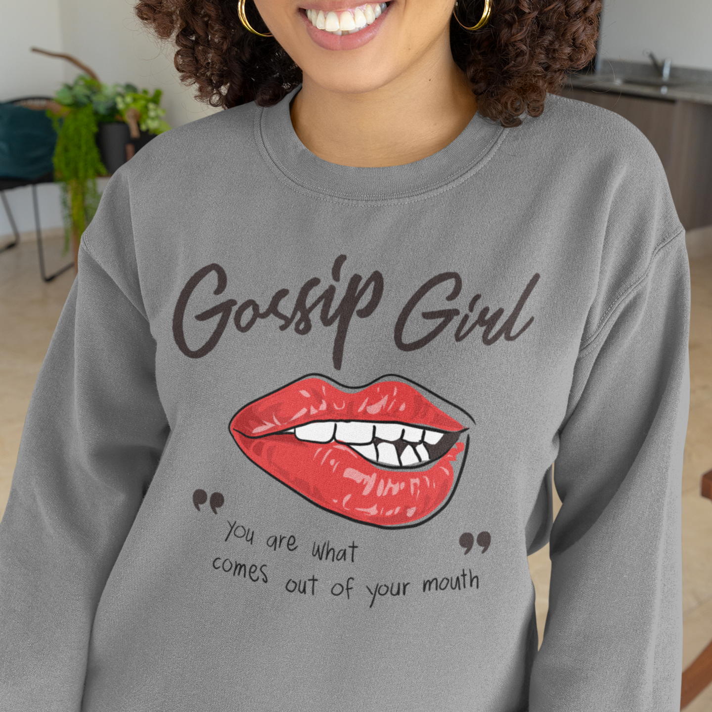 Round neck oversized Sweatshirt for women streetwear Styled