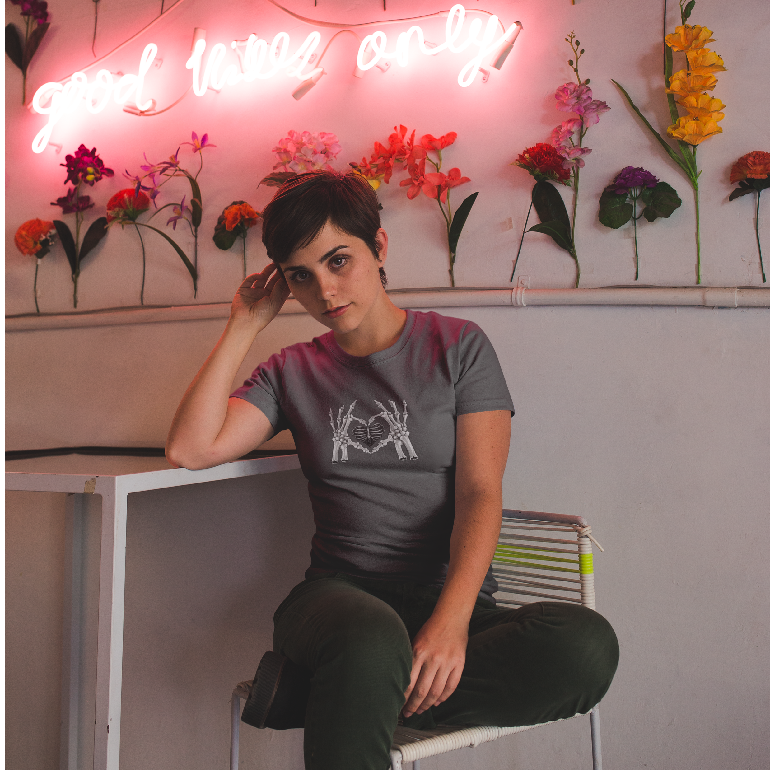 Halloween special printed round neck half sleeve slim fit t-shirt for Women