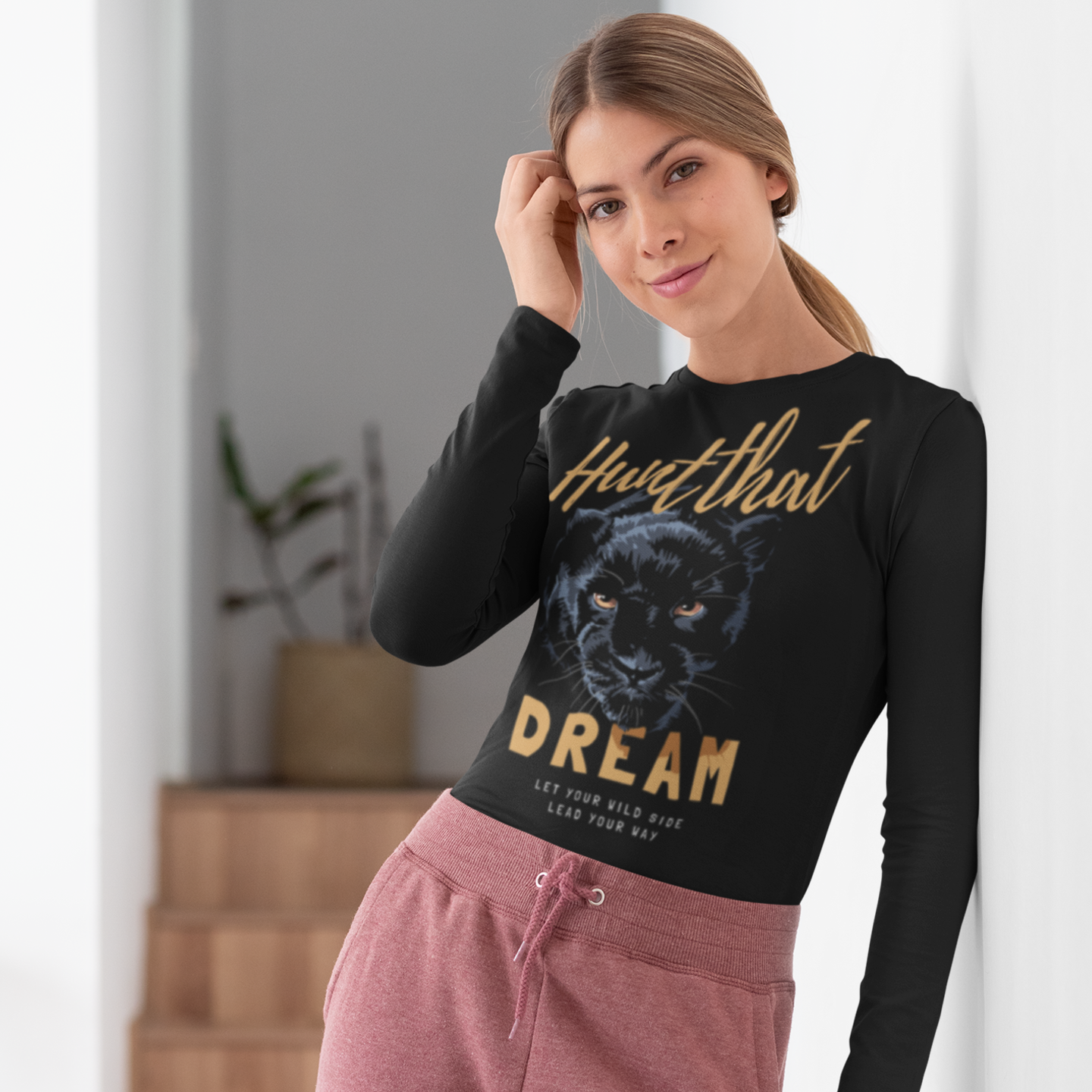 Women Ultra Cotton Long Sleeve round neck classic fit streetwear T shirt
