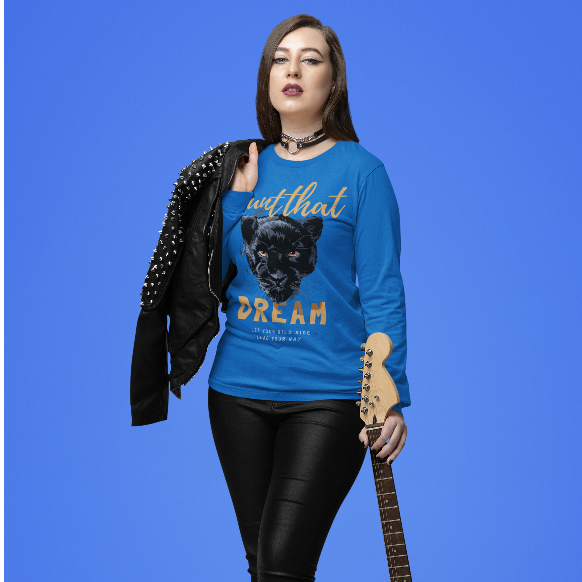 Women Ultra Cotton Long Sleeve round neck classic fit streetwear T shirt