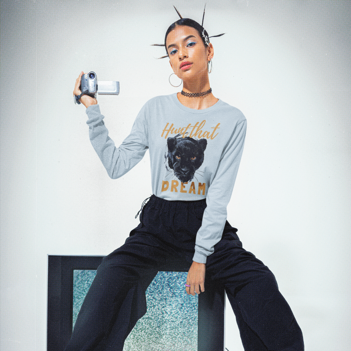 Women Ultra Cotton Long Sleeve round neck classic fit streetwear T shirt