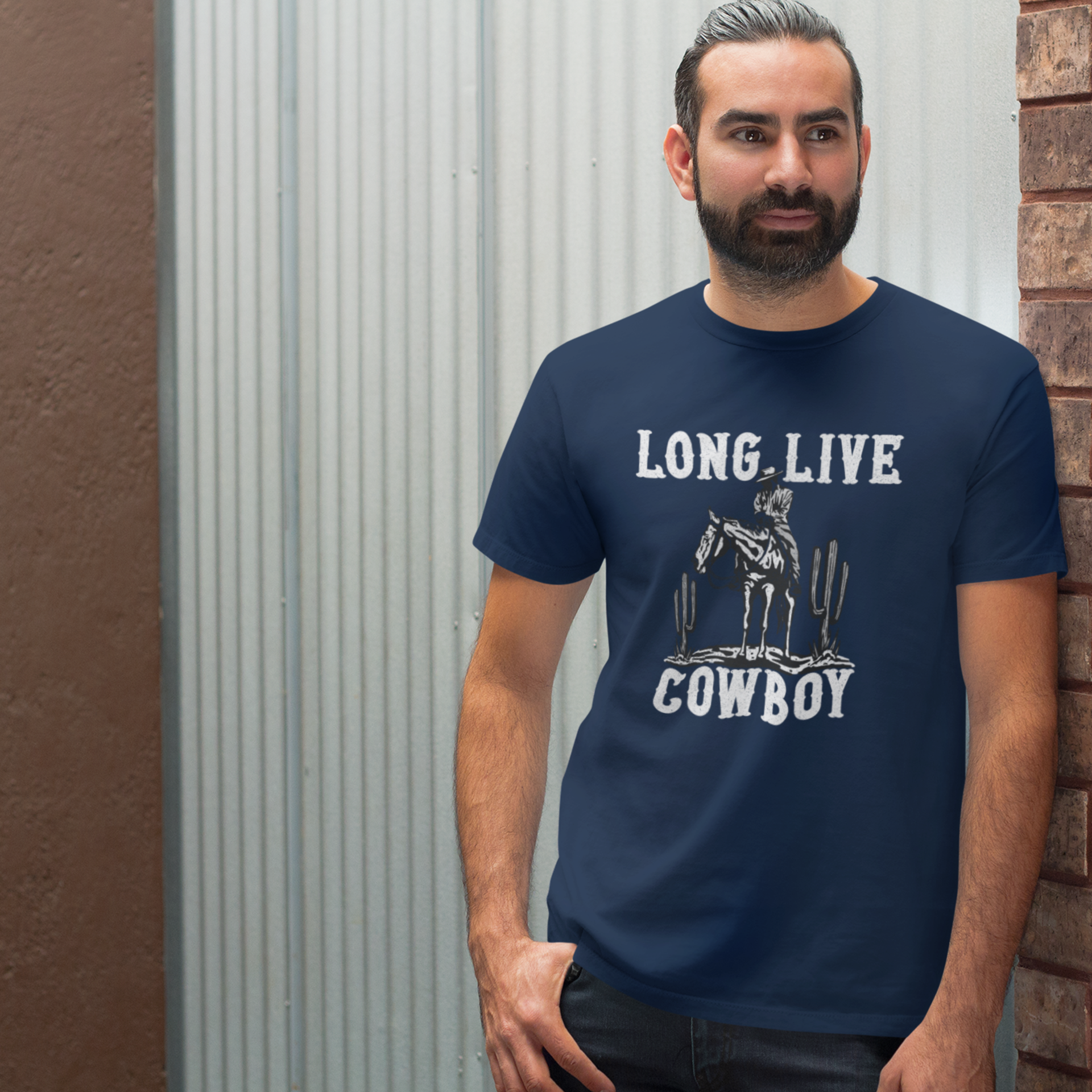 Western design round neck short sleeve T-Shirt for men Women