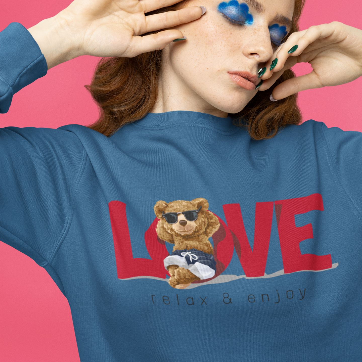 Roundneck oversized streetwear Sweatshirt for women