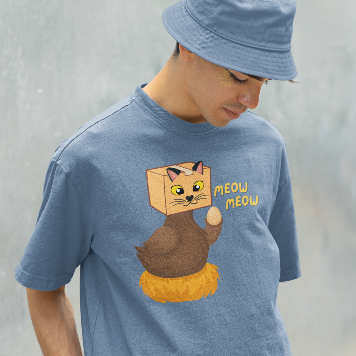 Men Thanksgiving special half sleeve comfort fit round neck oversized T-Shirt.