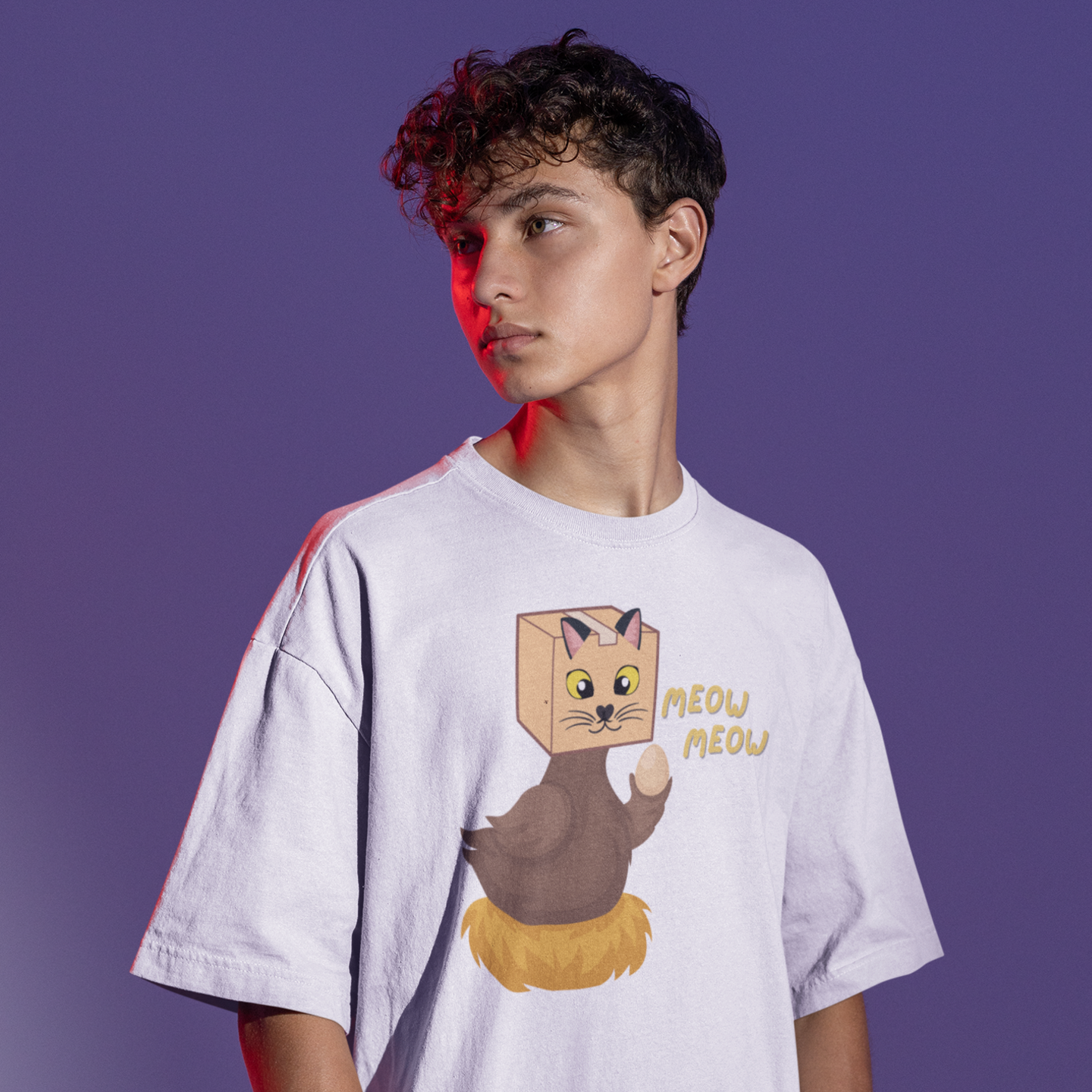 Men Thanksgiving special half sleeve comfort fit round neck oversized T-Shirt.