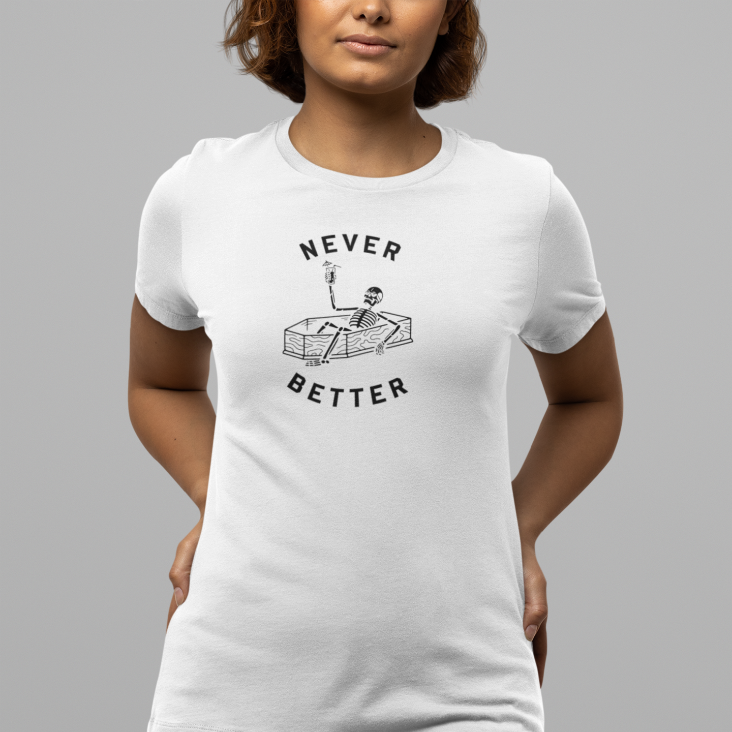 Halloween special printed round neck half sleeve slim fit t-shirt for Women