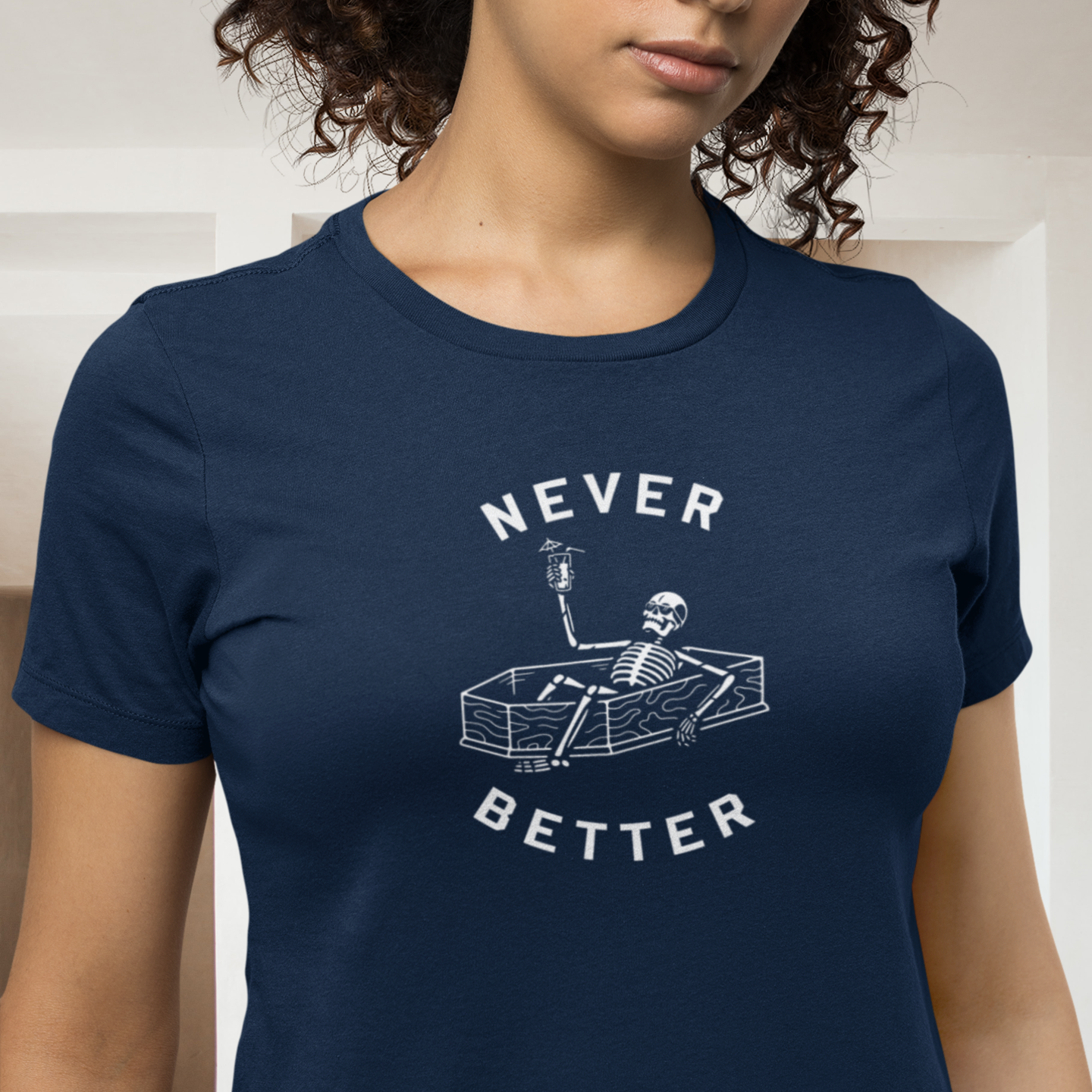 Halloween special printed round neck half sleeve slim fit t-shirt for Women