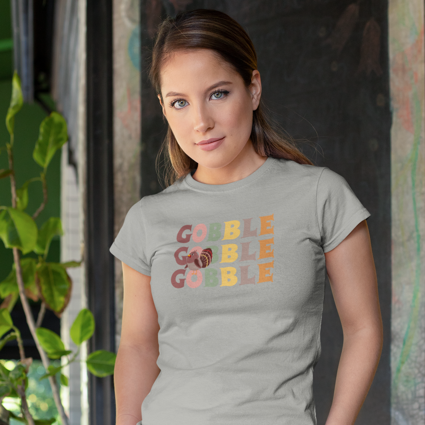Women Thanksgiving special half sleeve round neck Tee