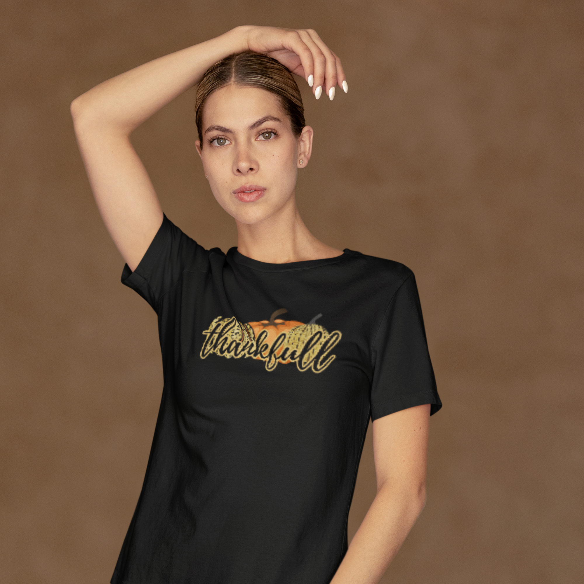 Women Thanksgiving special half sleeve round neck Tee