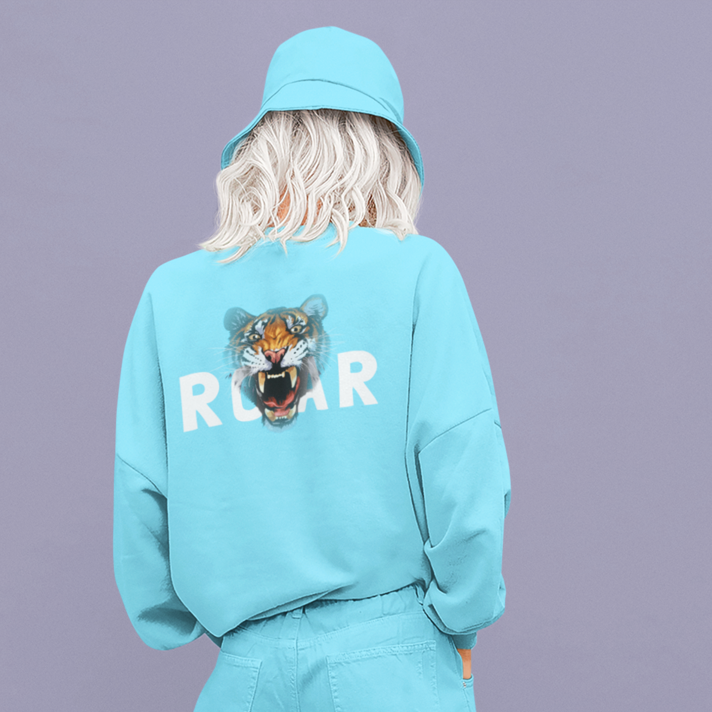 Round Neck oversized streetwear Sweatshirt for women