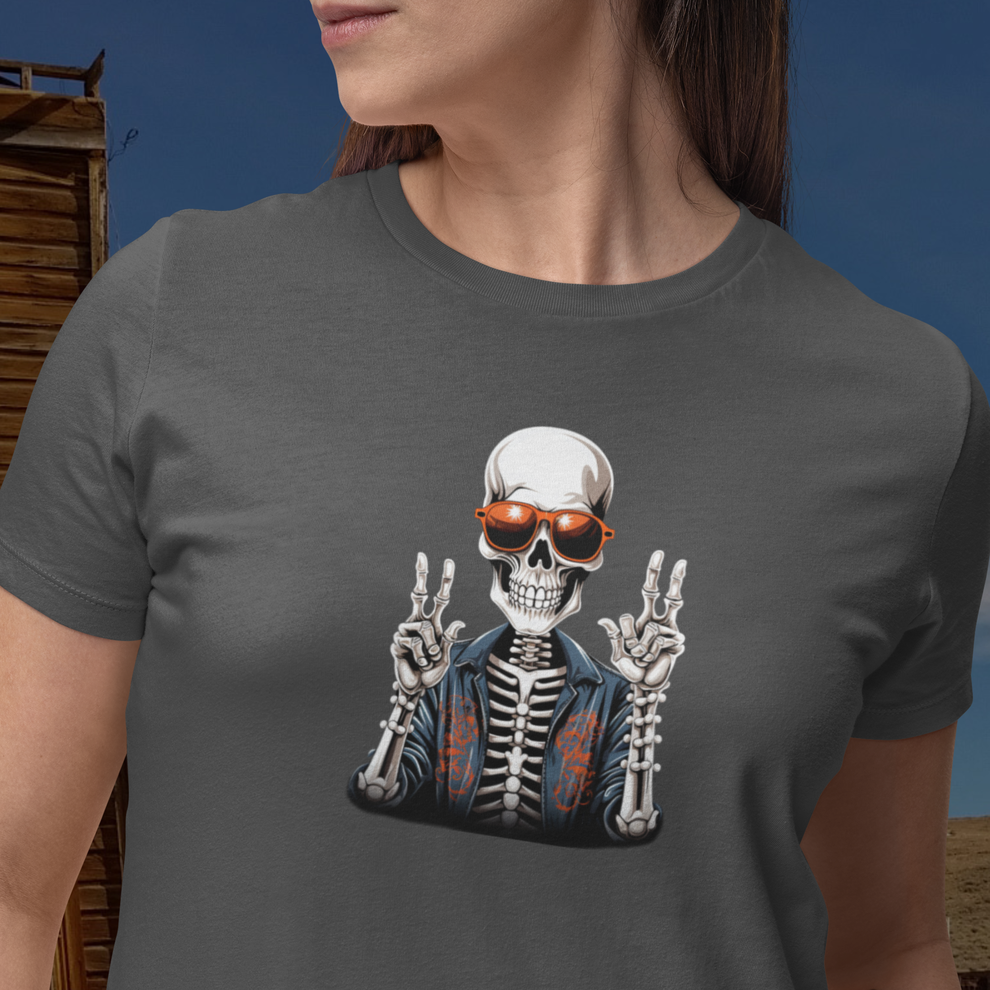 Halloween special printed round neck half sleeve slim fit t-shirt for Women