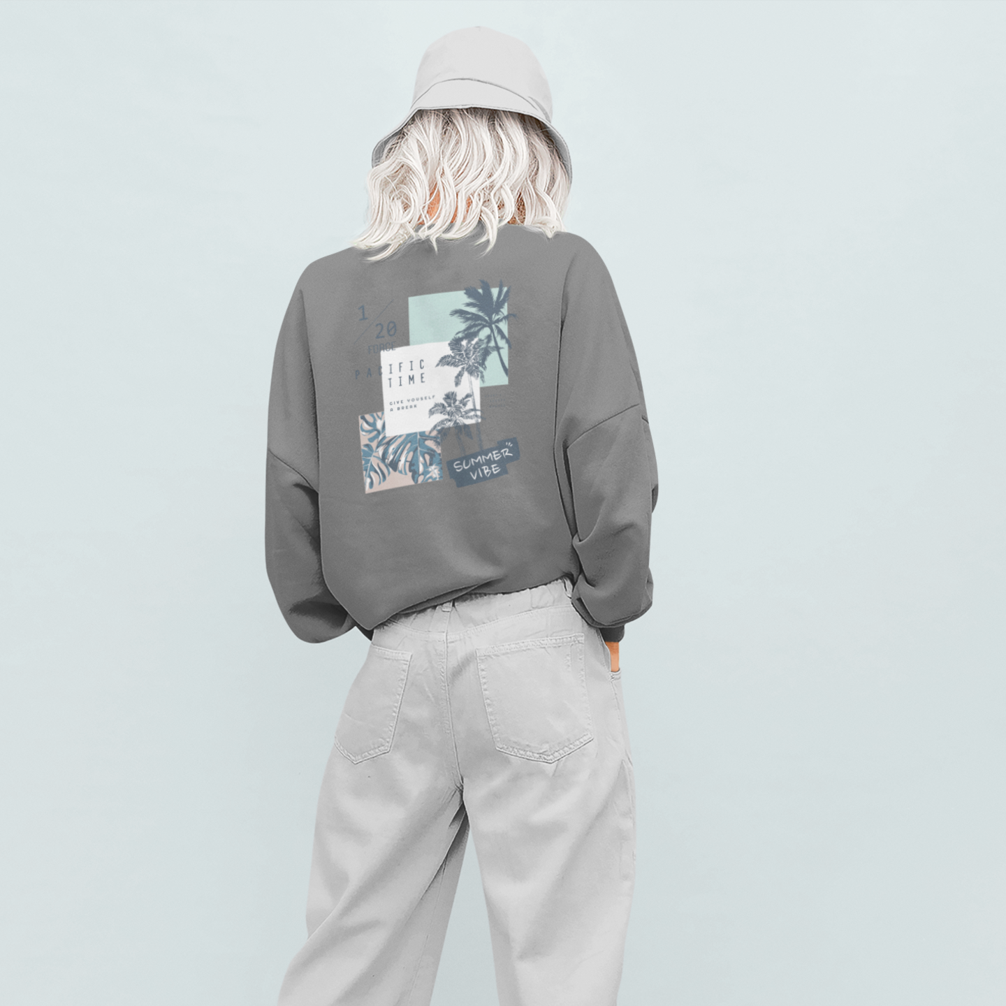 Streetwear Round neck oversized Sweatshirt for women