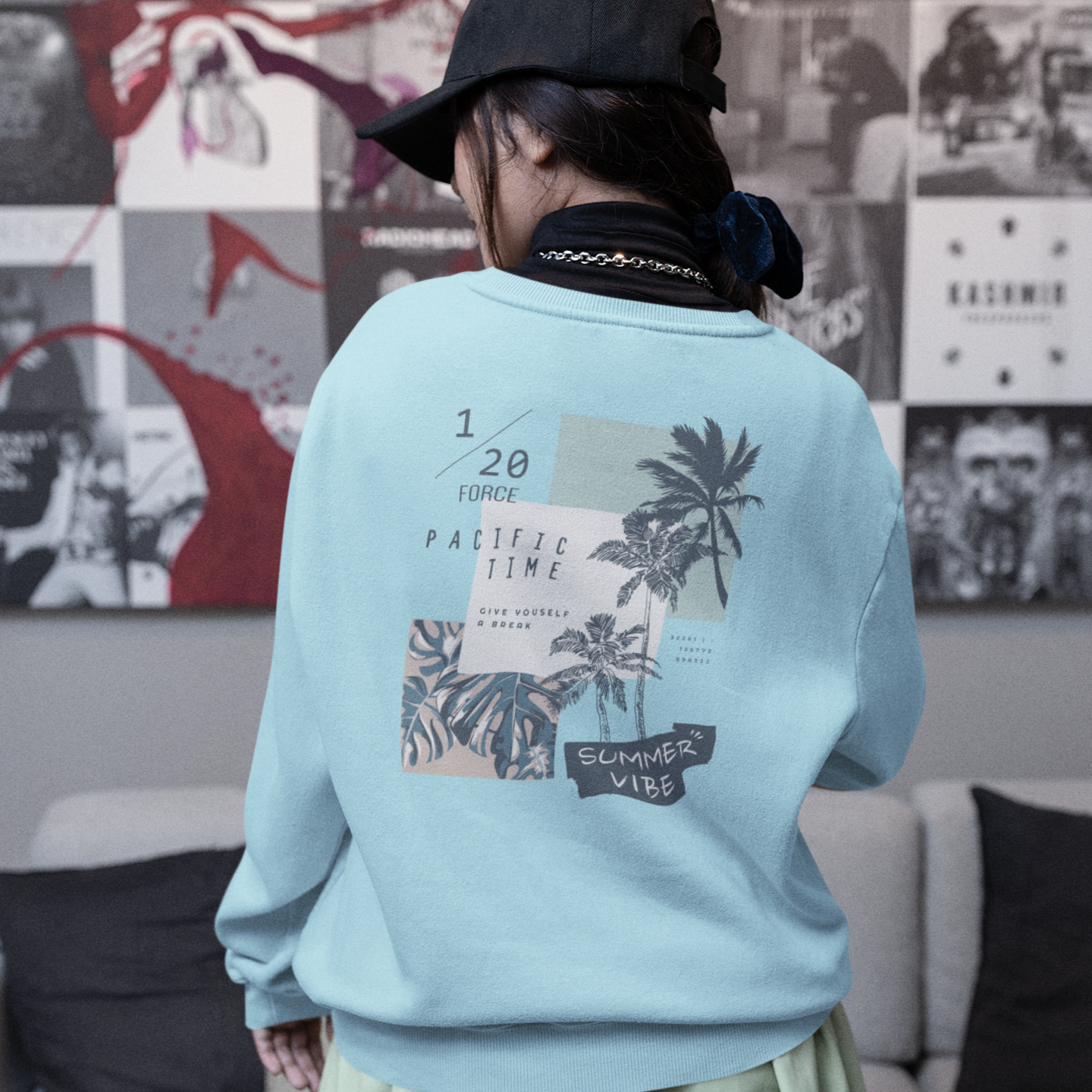 Streetwear Round neck oversized Sweatshirt for women