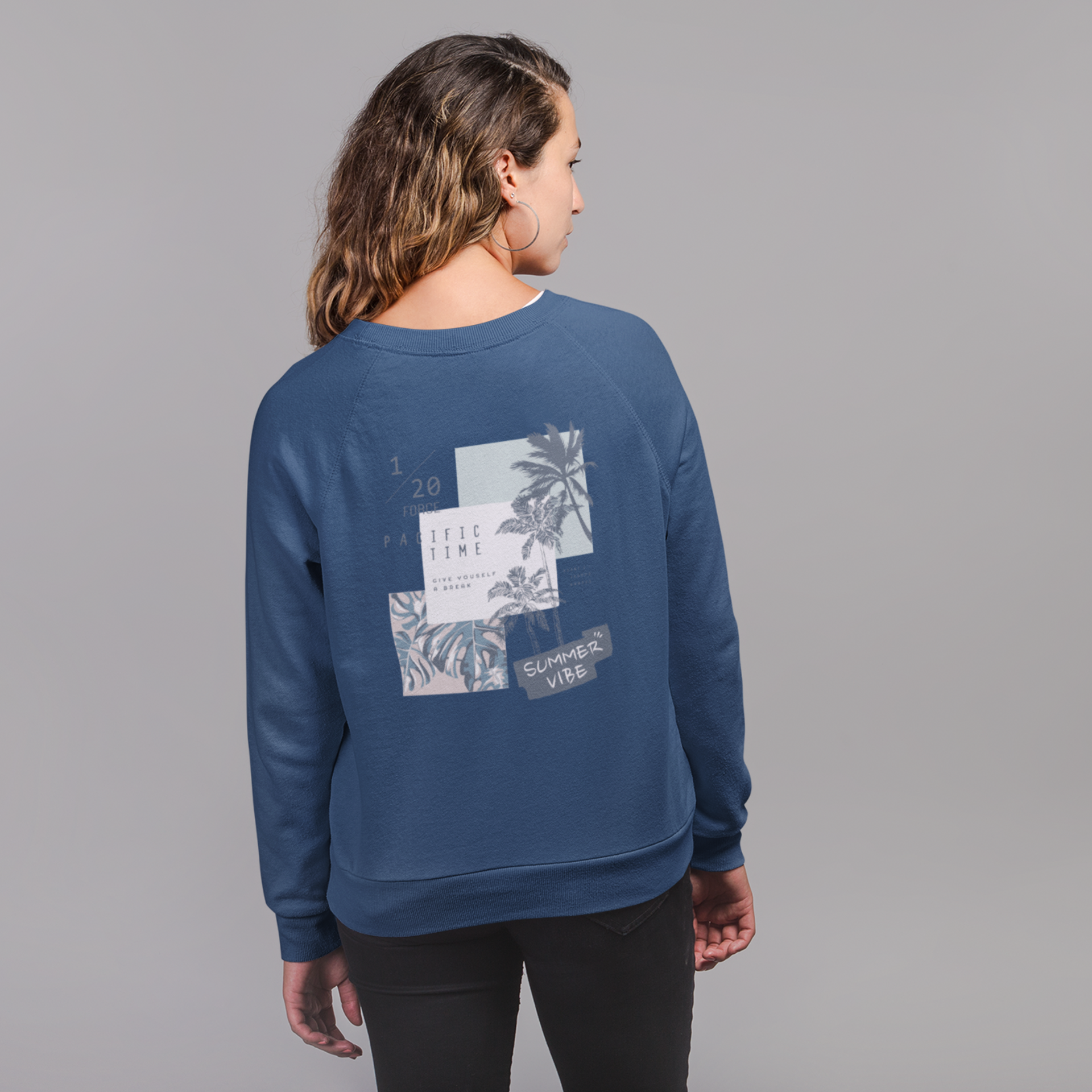 Streetwear Round neck oversized Sweatshirt for women