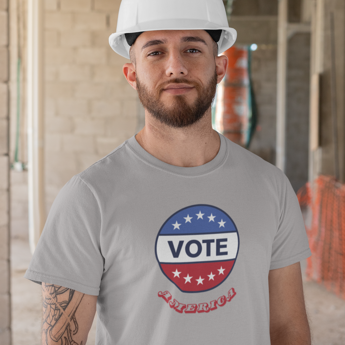 Voting special round neck classic fit t shirt for Menoting special round neck classic fit t shirt for Men