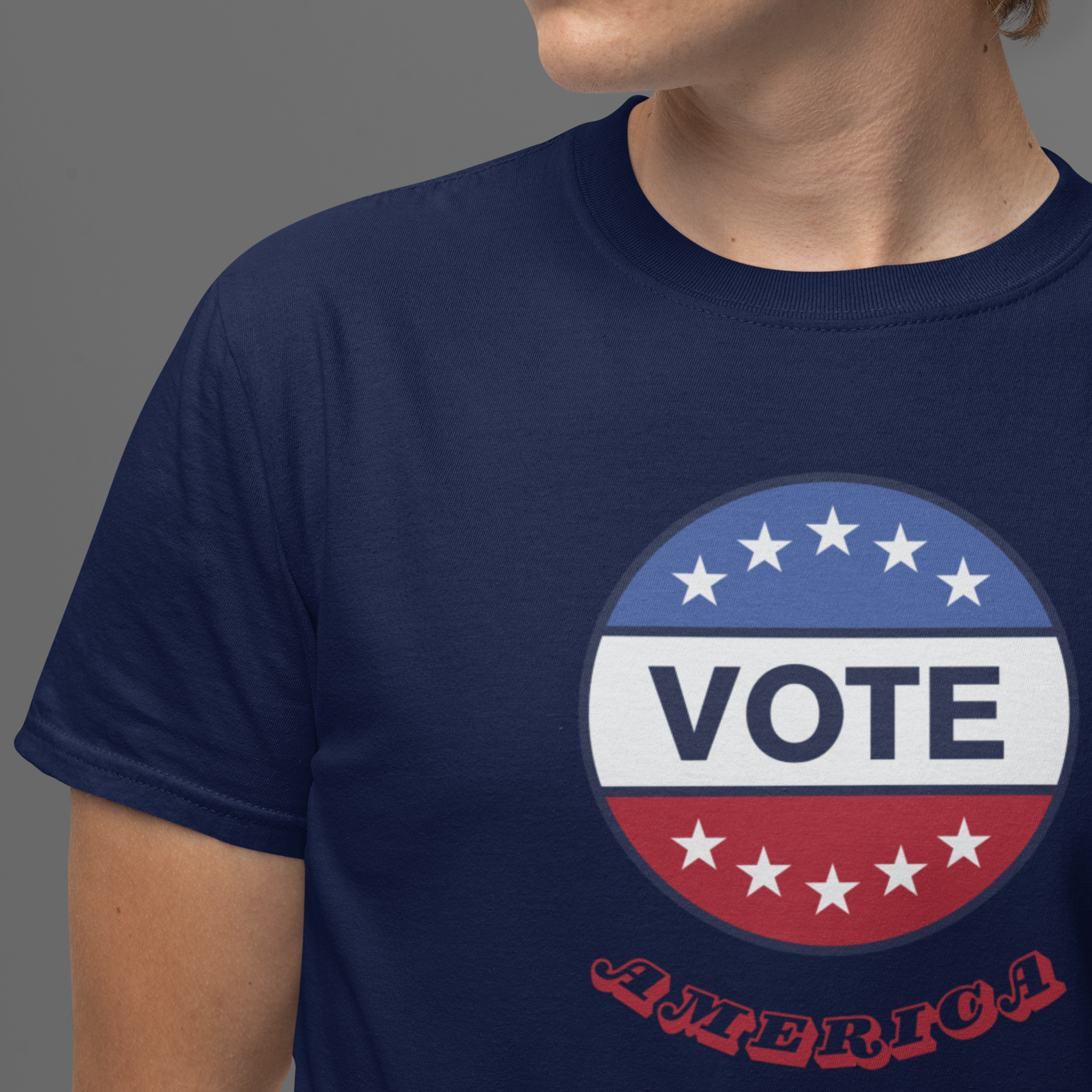 Voting special round neck classic fit t shirt for Menoting special round neck classic fit t shirt for Men