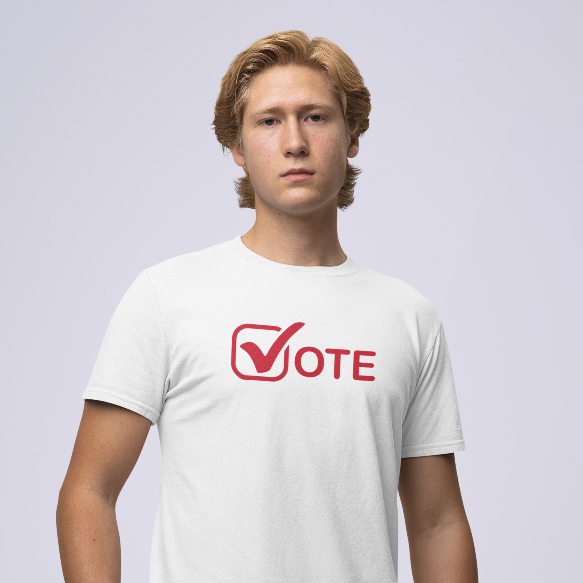 Voting special round neck classic fit t shirt for Men