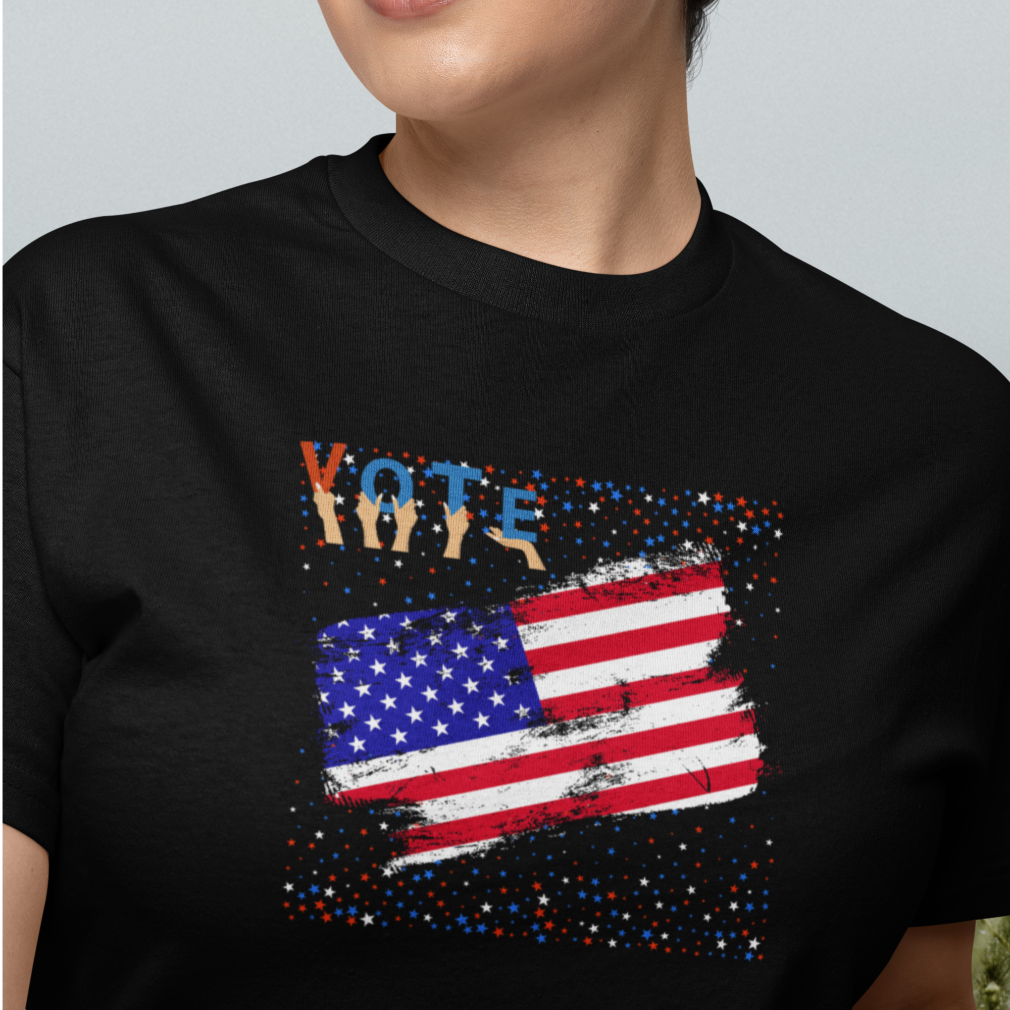 Vote America round neck classic fit T-Shirt for Women