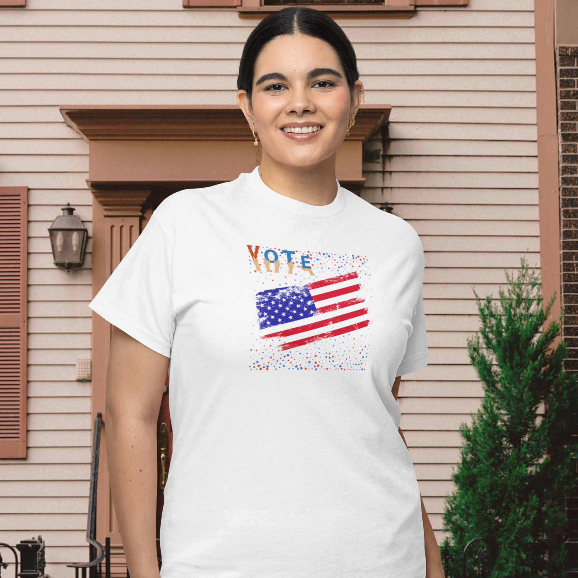 Vote America round neck classic fit T-Shirt for Women