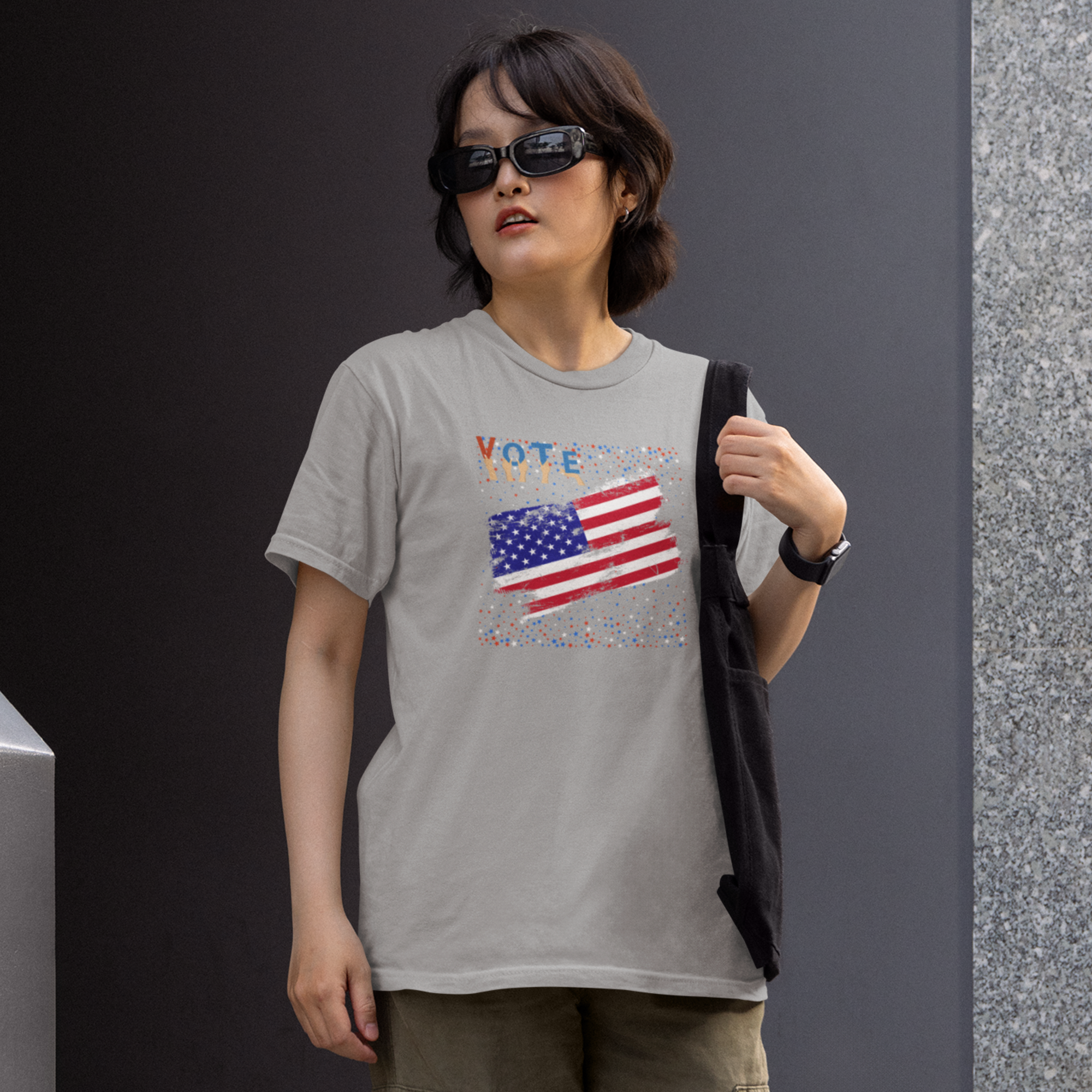 Vote America round neck classic fit T-Shirt for Women