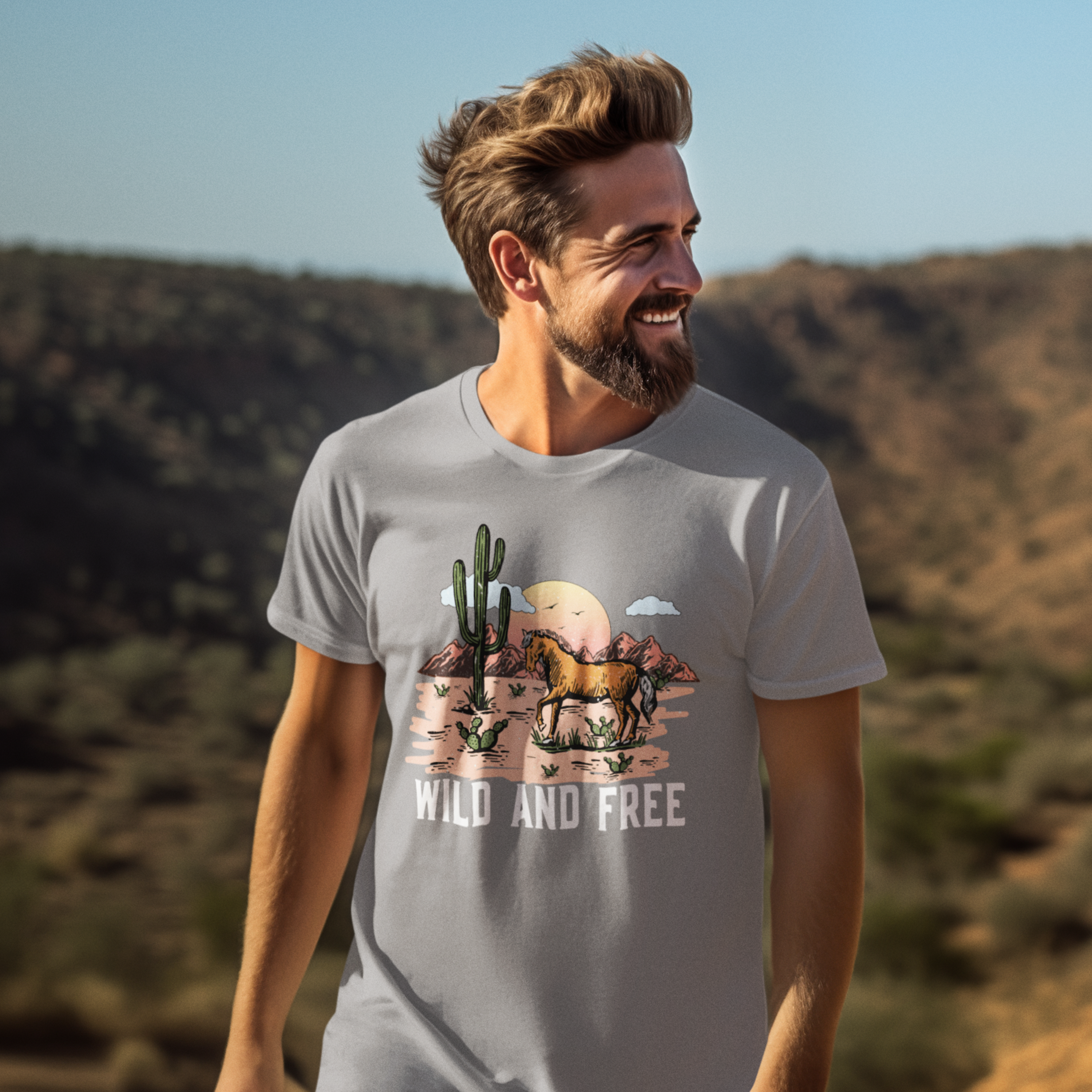 Western design Printed T-Shirt for men Women