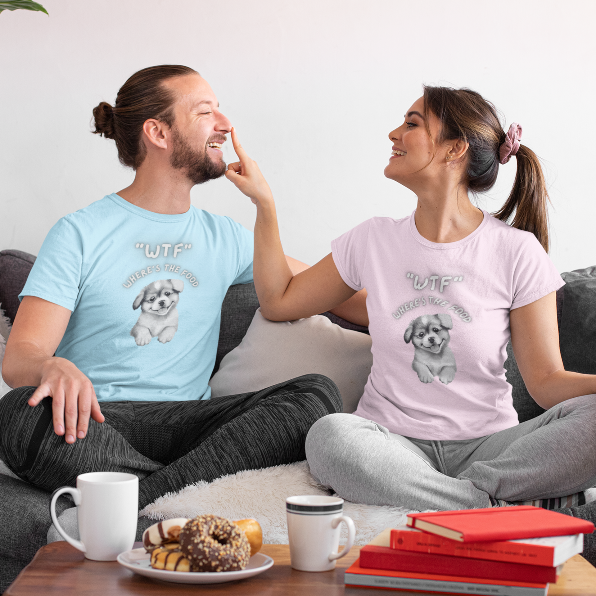 Unisex Dog lover Printed round neck classic fit T-Shirt