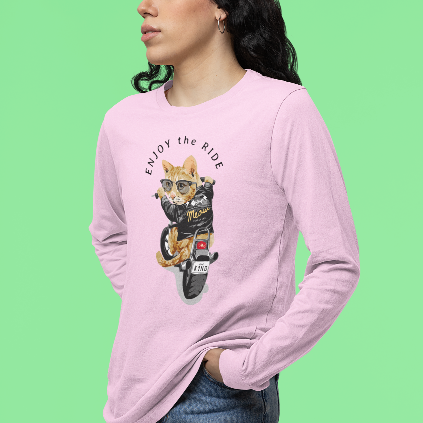 Women Ultra Cotton Long Sleeve round neck classic fit street wear T shirt