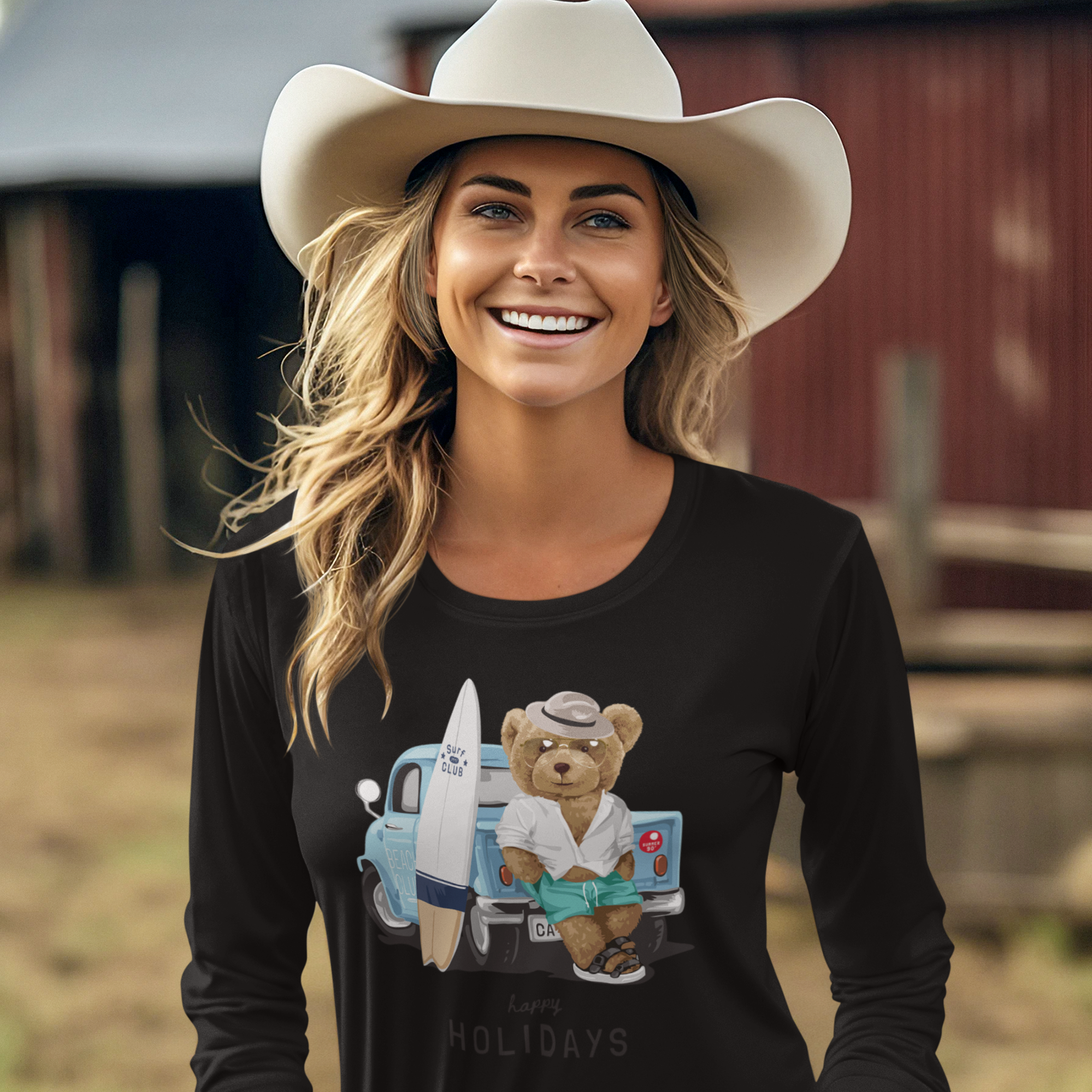 Women Ultra Cotton Long Sleeve round neck classic fit streetwear T shirt