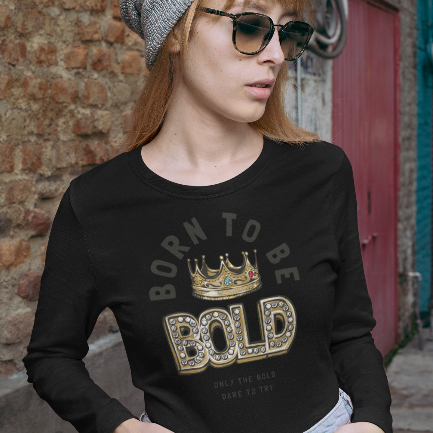 Women Ultra Cotton Long Sleeve round neck classic fit streetwear T shirt